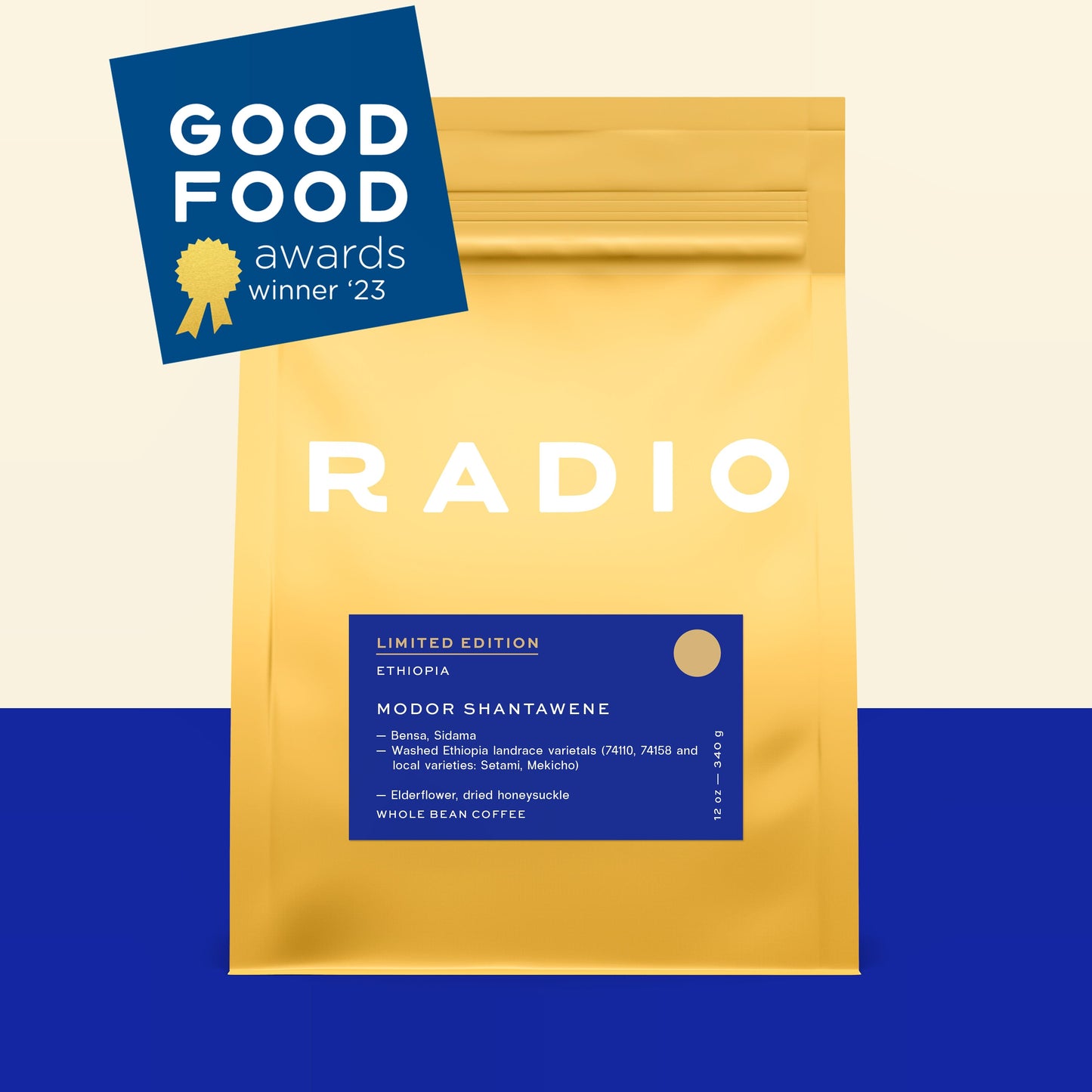 Ethiopian Modor Shantawene Whole Bean Coffee from Radio Roasters Coffee