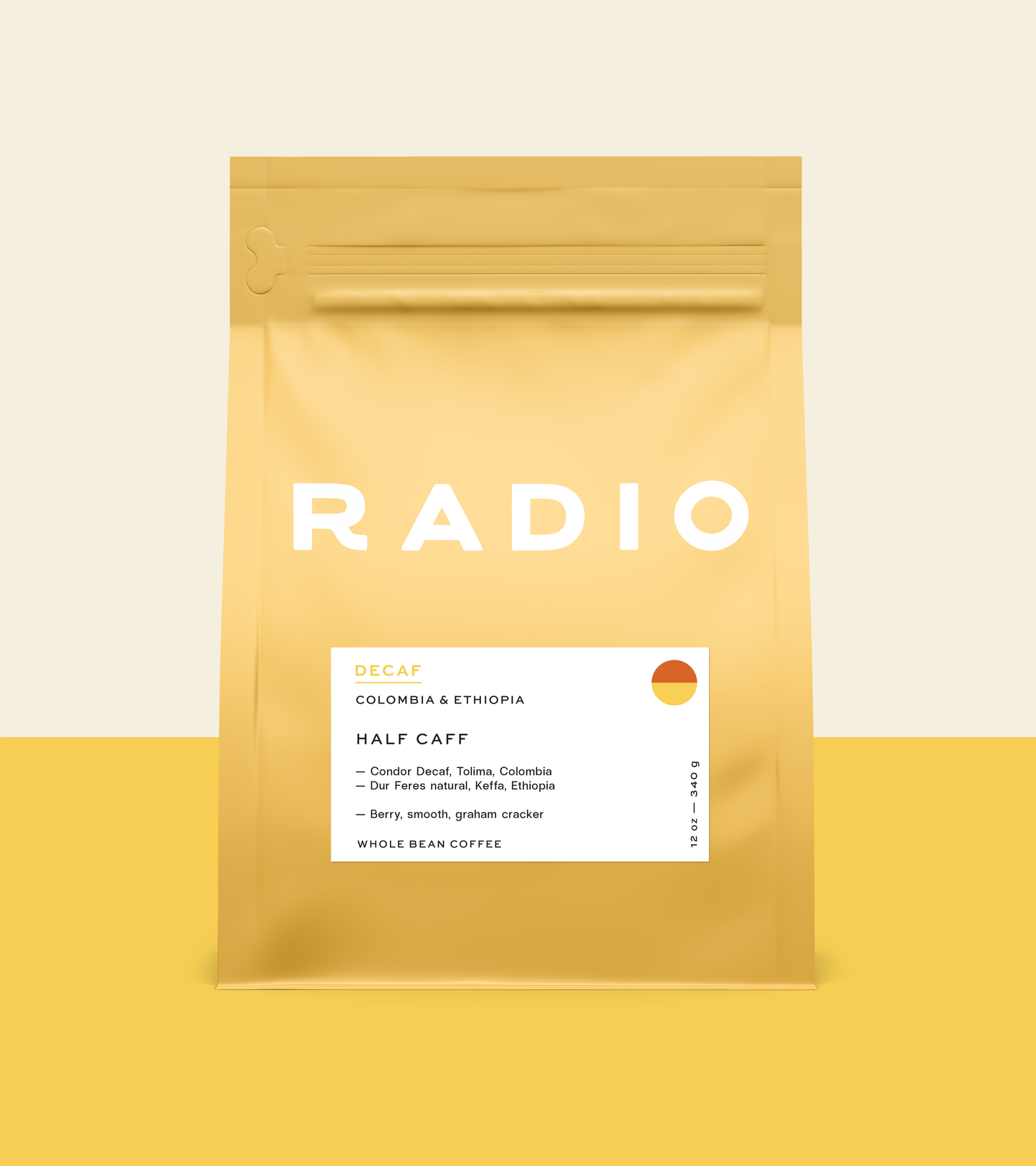 Half Caff Whole Bean Coffee from Radio Roasters Coffee