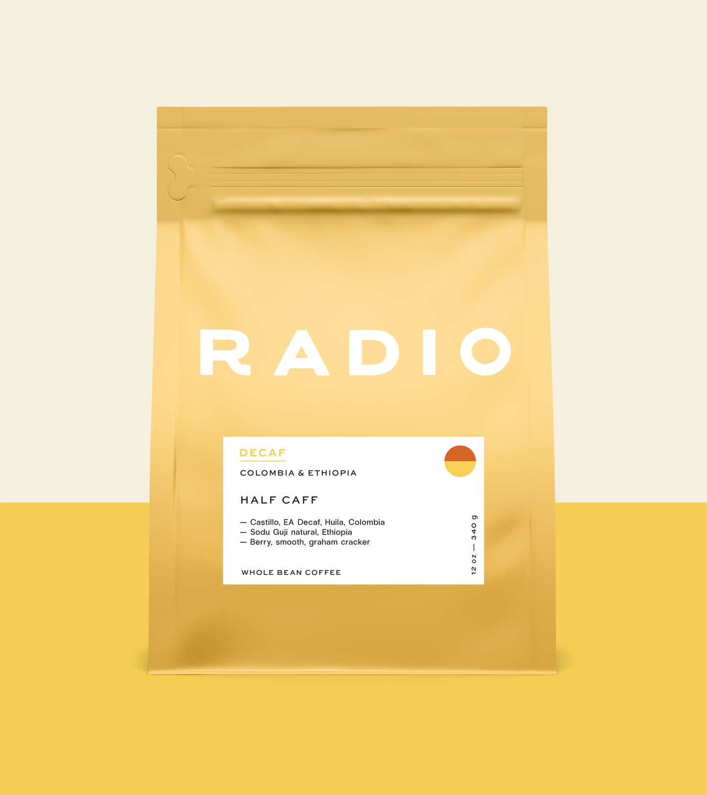 Half Caff - Colombia and Ethiopia Whole  Bean Coffee