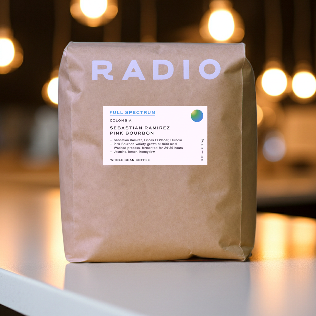 Pink Bourbon Sabastian Ramirez whole bean coffee single origin Colombia