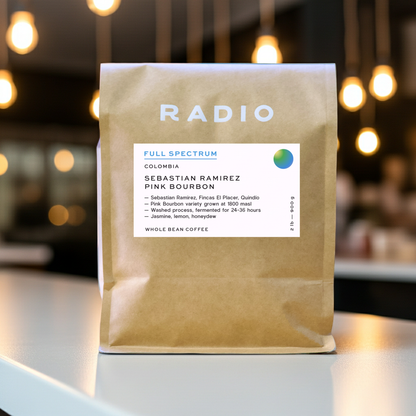 Pink Bourbon Sabastian Ramirez whole bean coffee single origin Colombia
