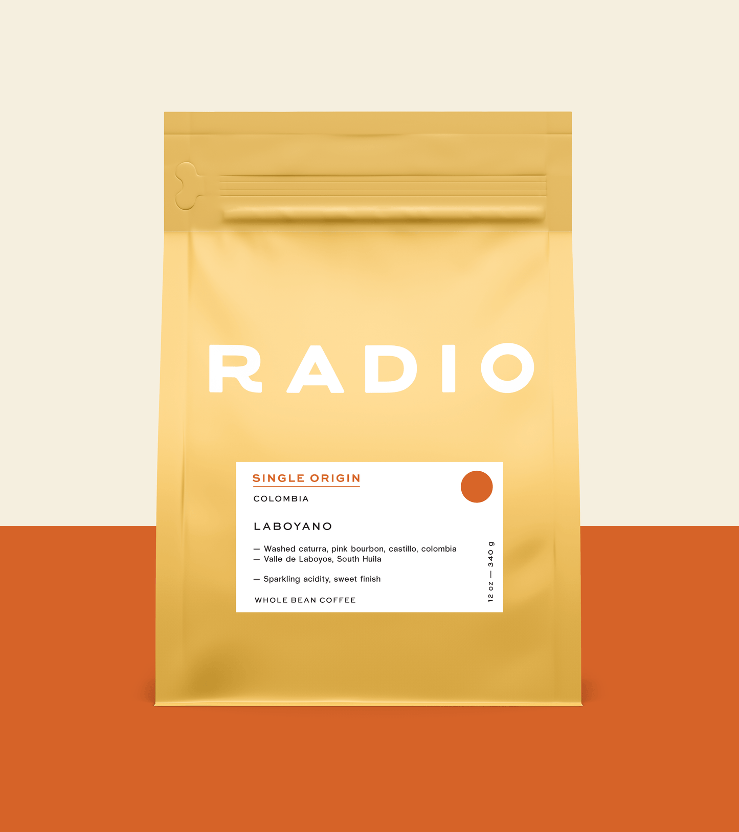 Colombian Laboyano Whole Bean Coffee from Radio Roasters Coffee