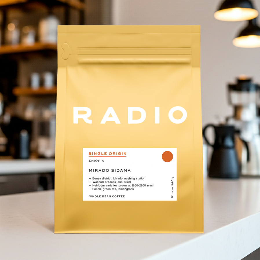 Ethiopia single origin Sidama whole bean coffee