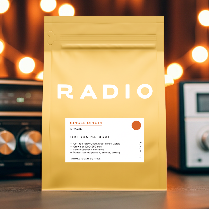 Brazil natural coffee whole bean