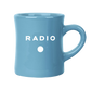Blue Radio Diner Coffee Mug from Radio Roasters Coffee