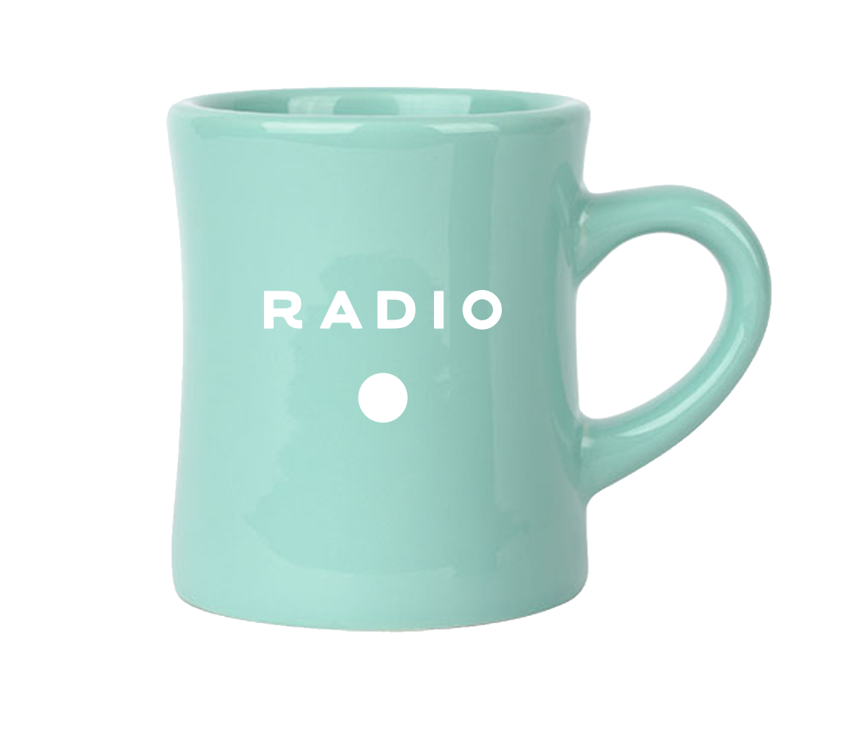 Mint Radio Diner Coffee Mug from Radio Roasters Coffee