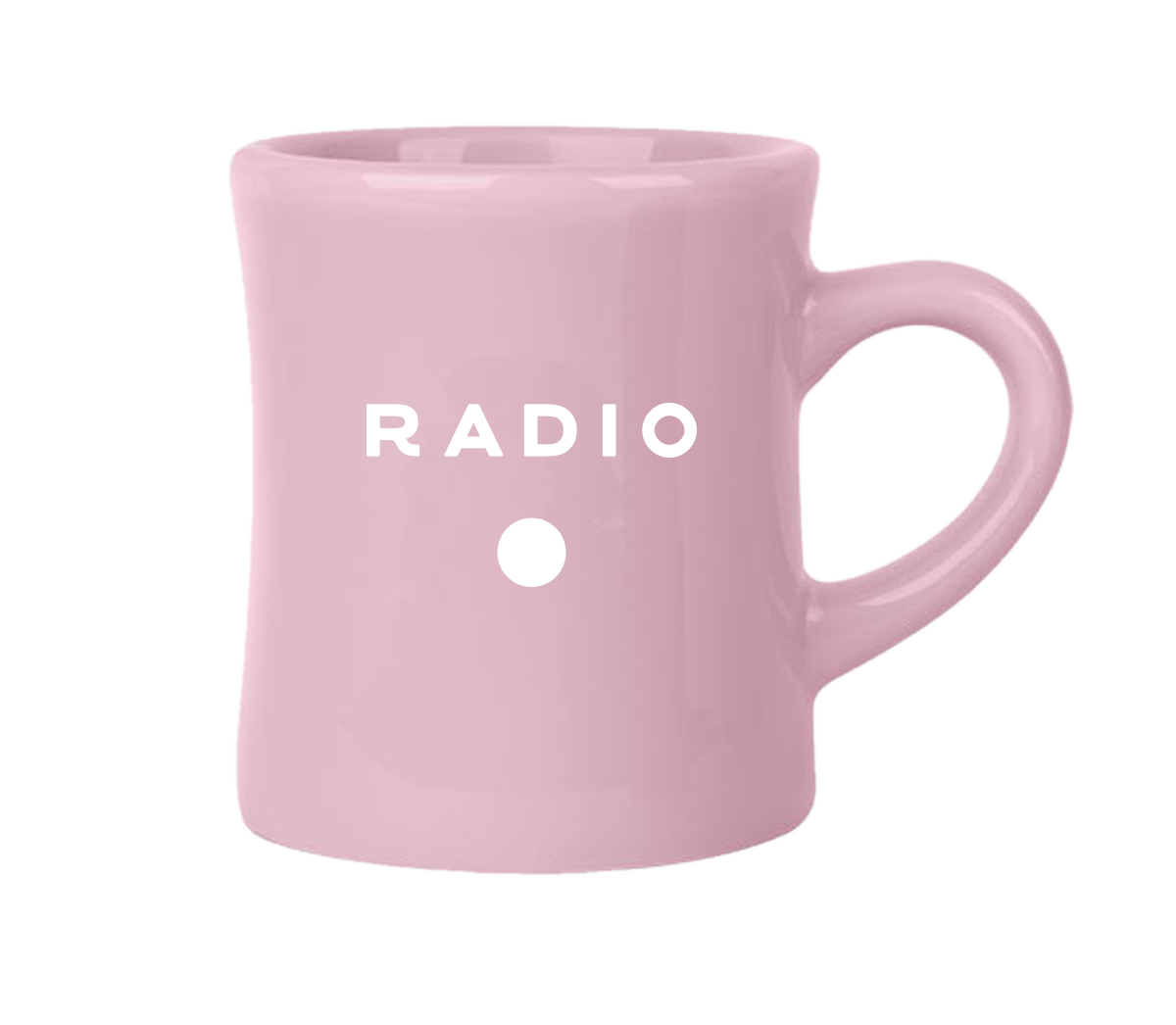 Pink Radio Diner Coffee Mug from Radio Roasters Coffee