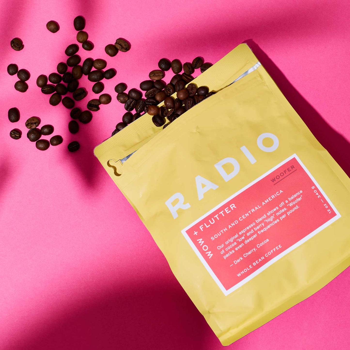 Wow & Flutter Woofer Whole Bean Coffee from Radio Roasters Coffee