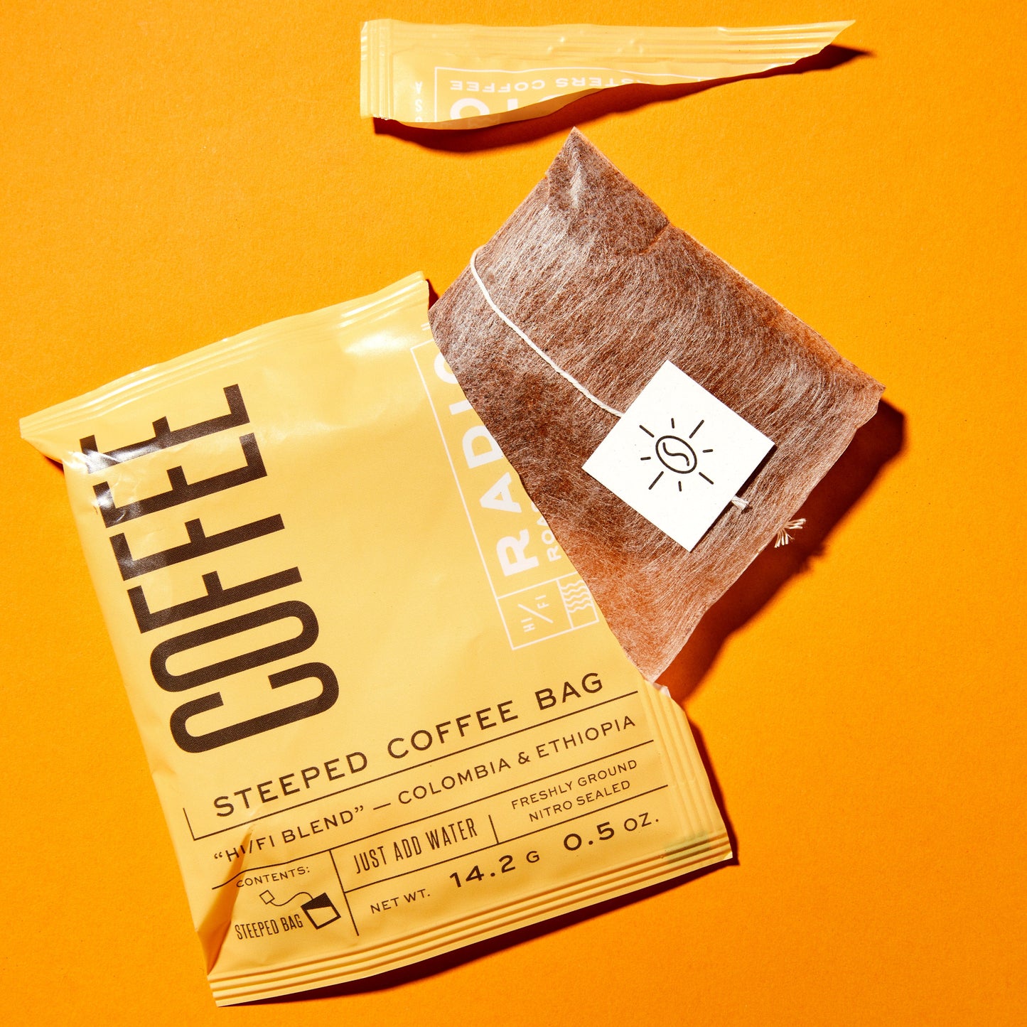 Radio Roasters Coffee Coffee 10 pack loose Steeped Coffee Bag: Hi/Fi Blend