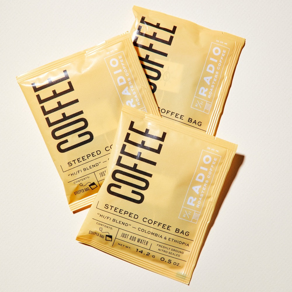 Radio Roasters Coffee Coffee Steeped Coffee Bag: Hi/Fi Blend