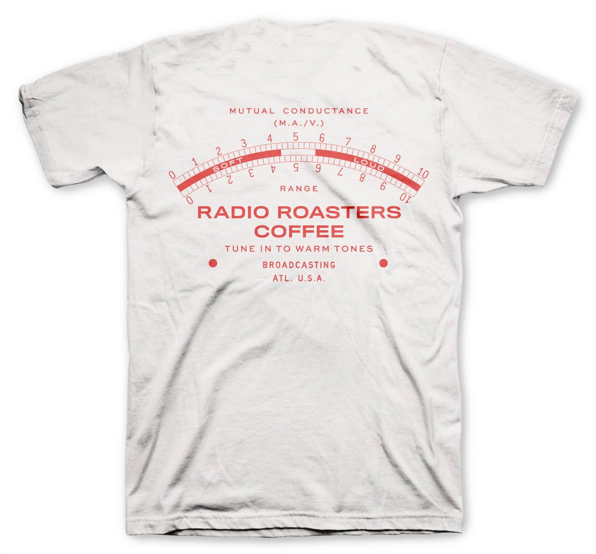 Radio Roasters Coffee Merchandise White Radio Roasters Tee